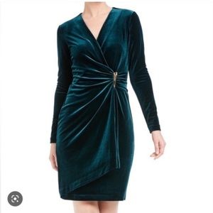 CALVIN KLEIN WOMEN’S DRESS,  Green Velvet, size 12